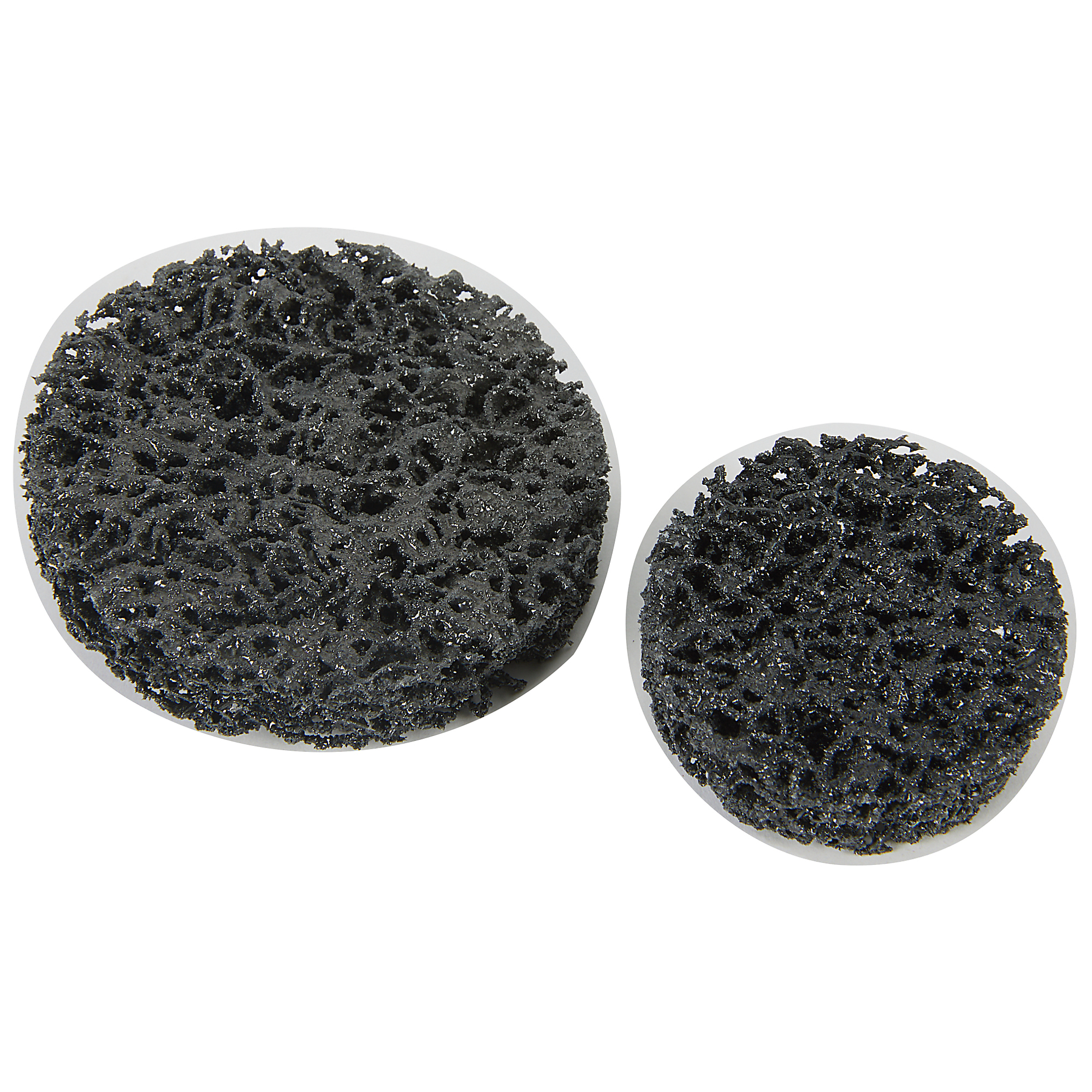 Klutch Buffing Wheel Set, 2-Pc., Nylon Abrasive Wheels, 2in. & 3in. Dia.